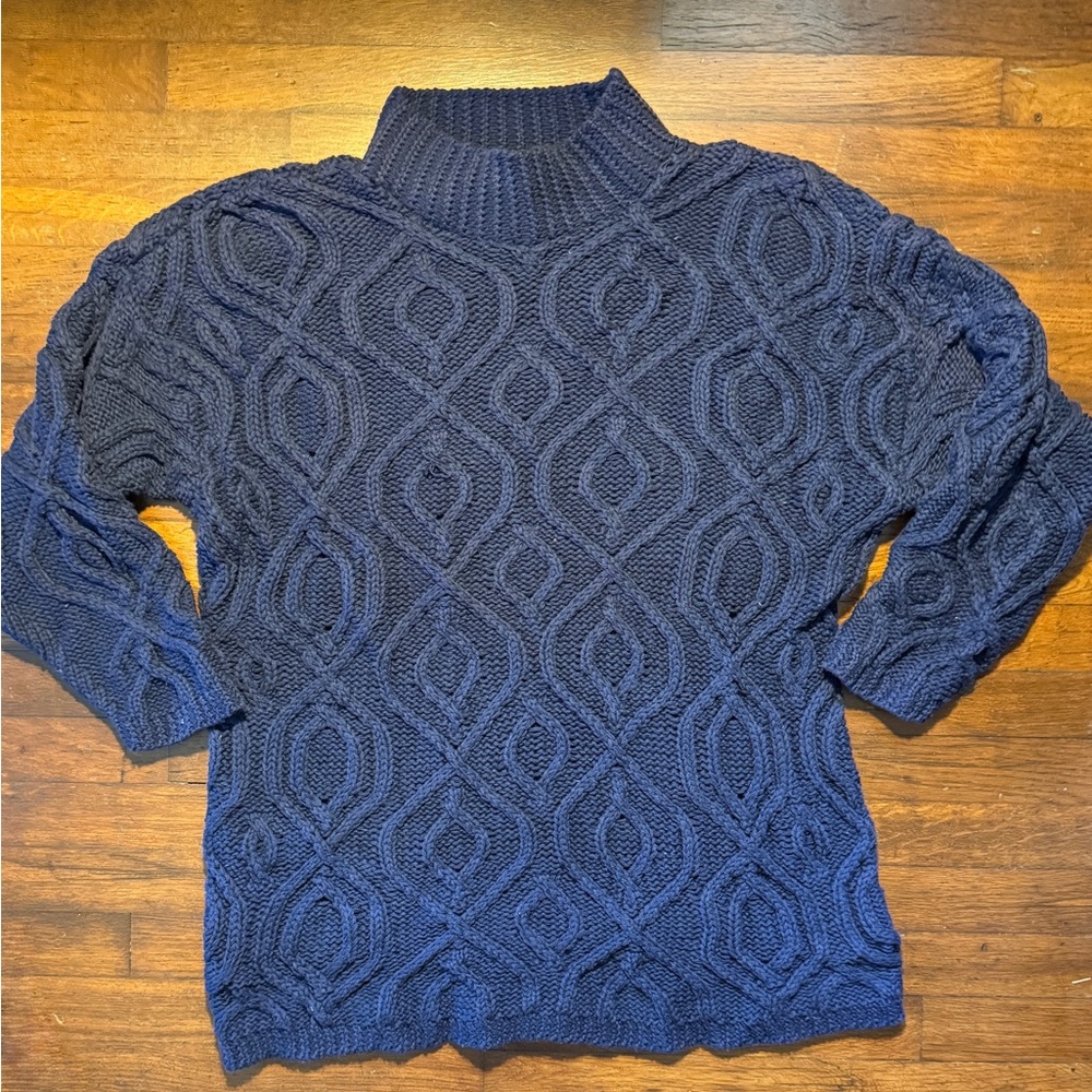 525 America Chunky Knit Turtleneck Sweater
